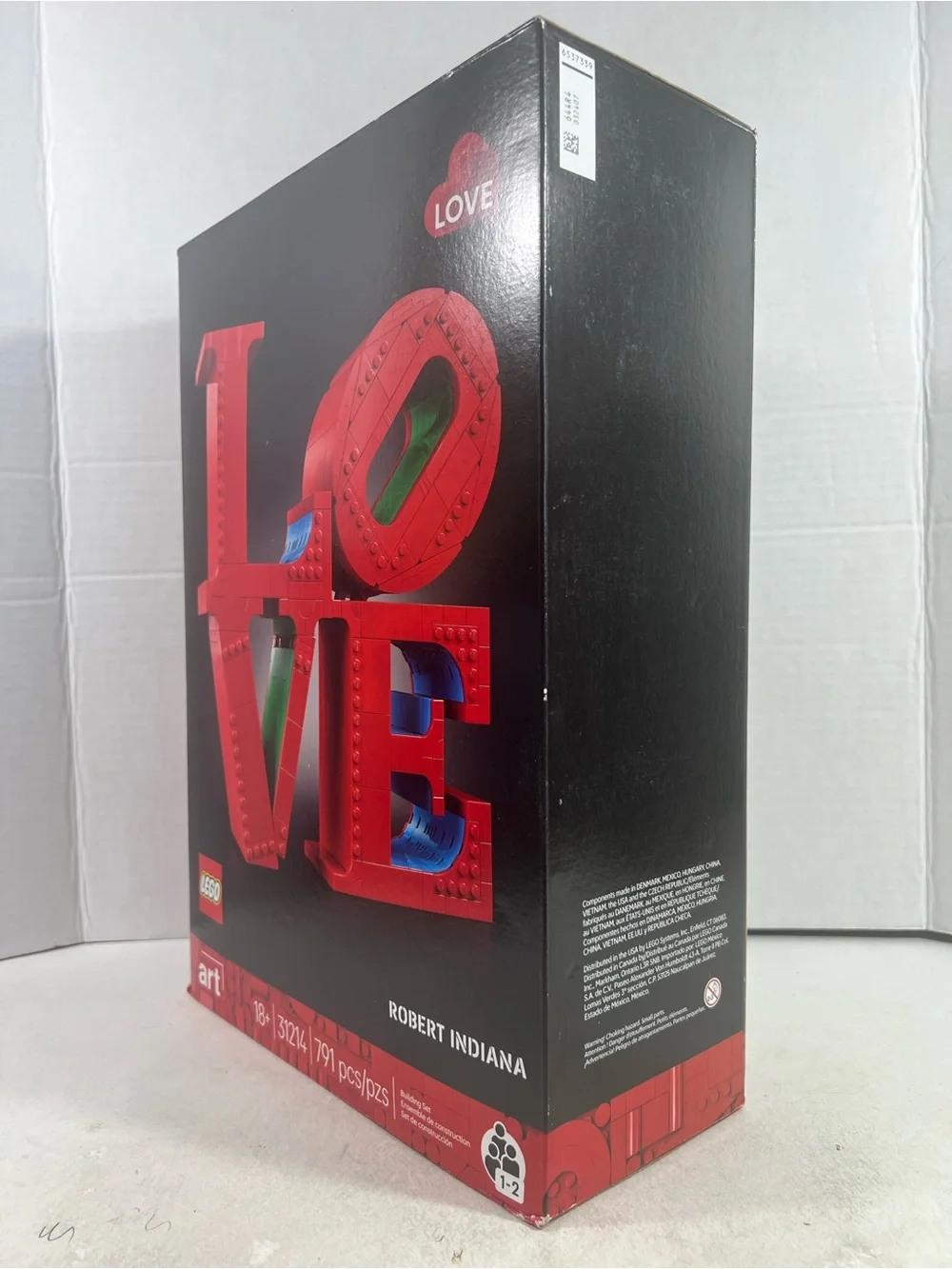 Lego Love By Robert Indiana 31214, 791 pieces!